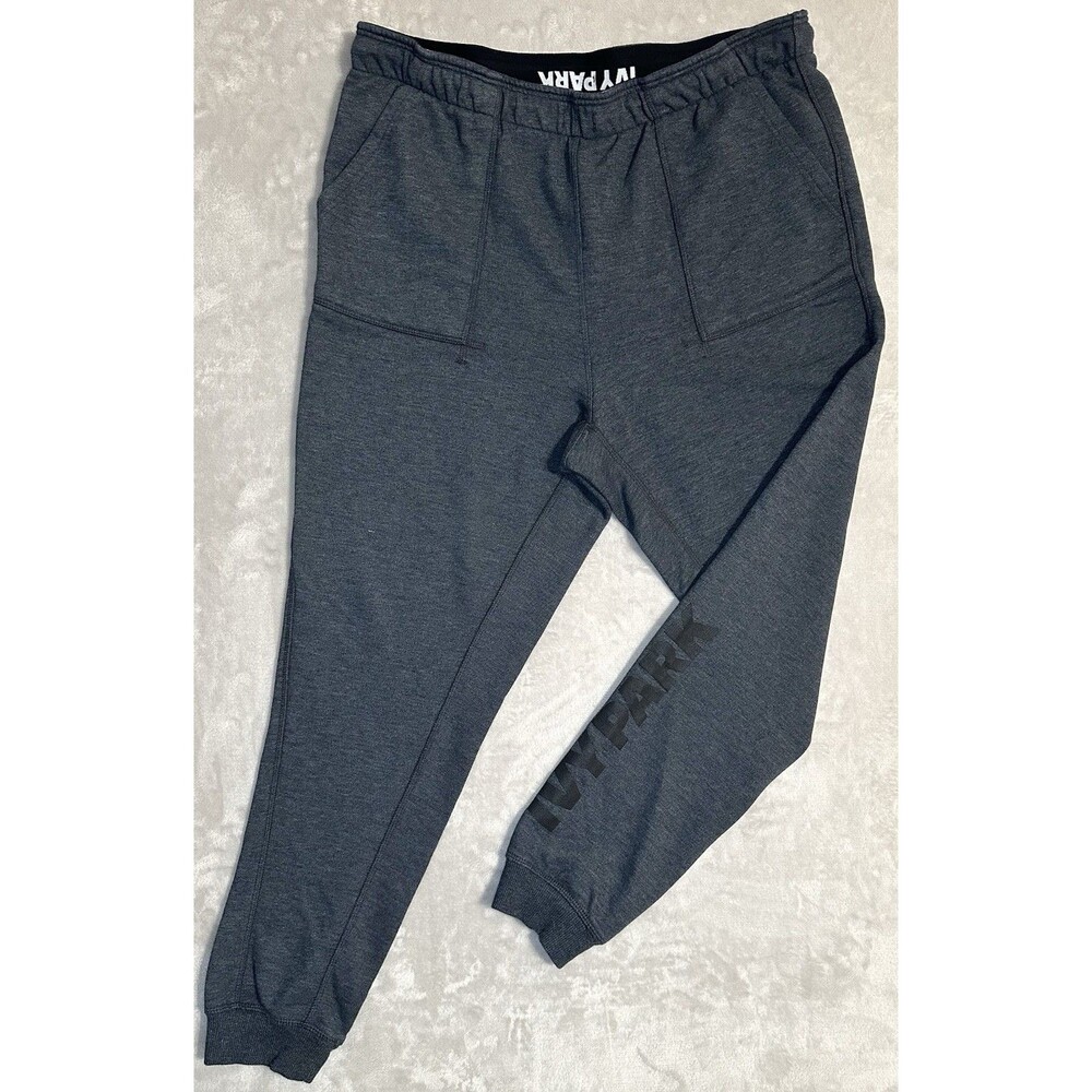 IVY PARK Women's XL Gray Tapered Logo Jogger Sweatpants Beyonce Athleisure